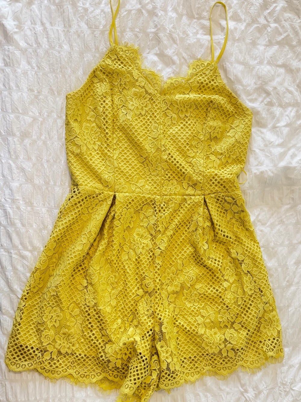 GB Yellow Lace Romper